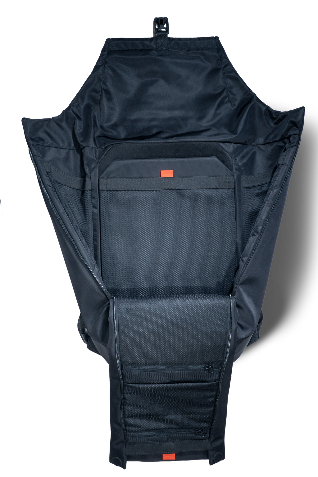 EDC .20 Backpack Front Flat Open View in Urban Onyx