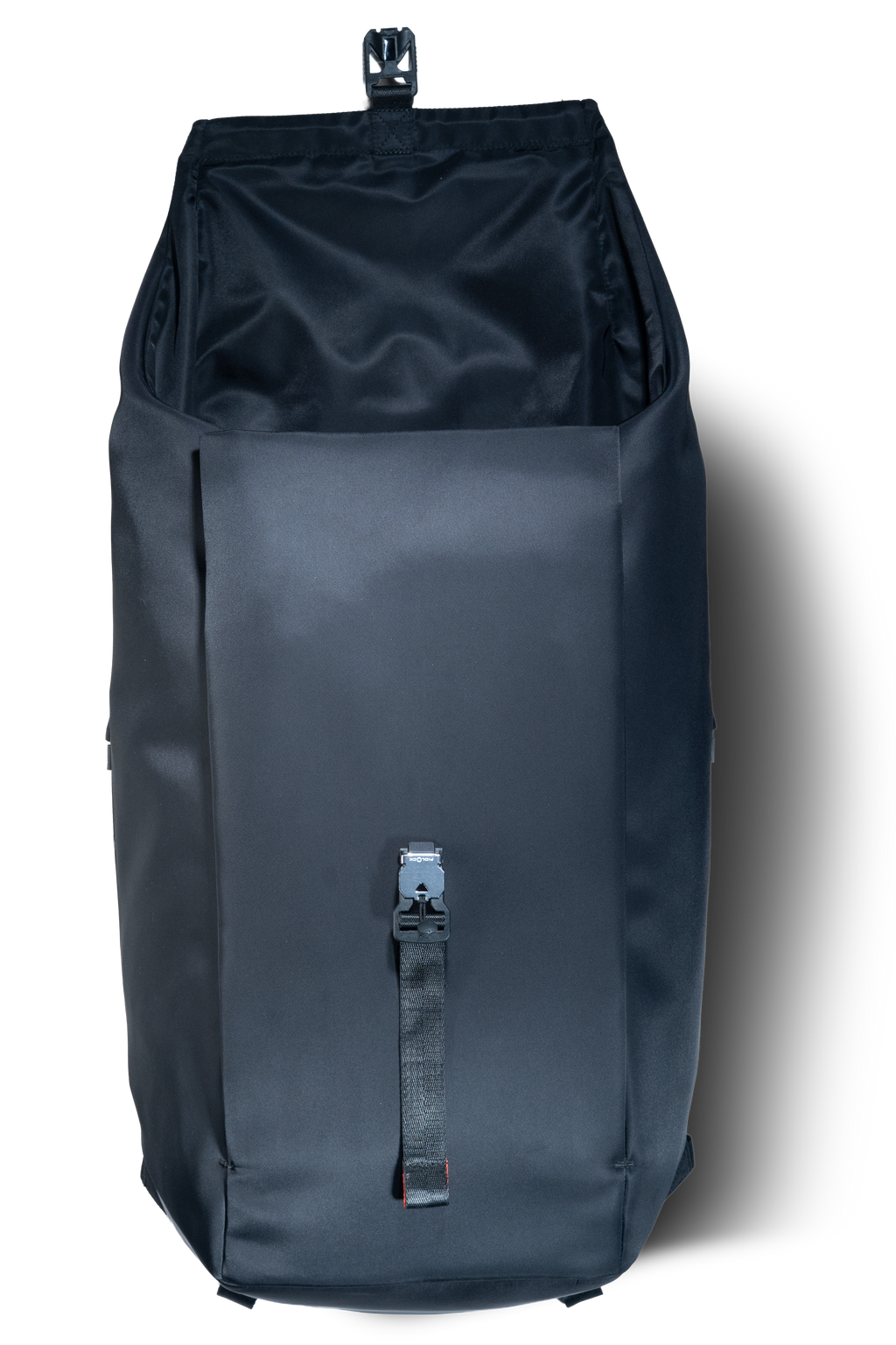 EDC .20 Backpack  Front Hood Open in Urban Onyx by Ulūk Outdoors 