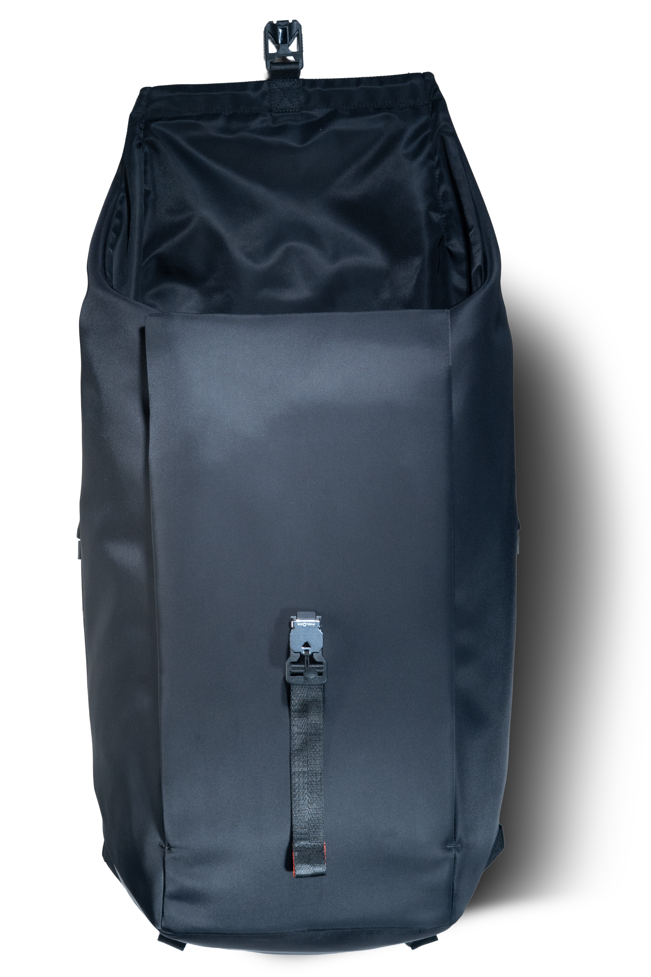 EDC .20 Backpack  Front Hood Open in Urban Onyx by Ulūk Outdoors 