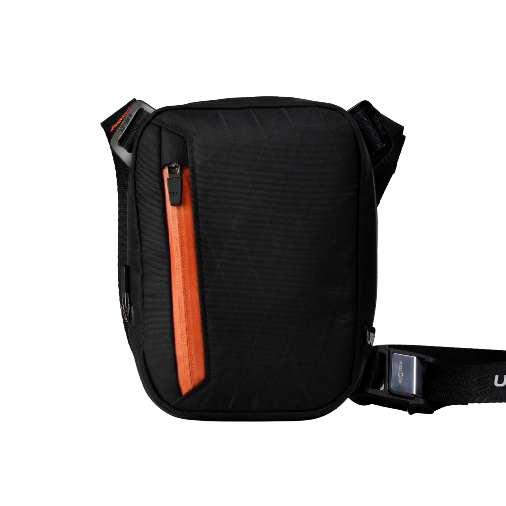 EDC.X Microsling Front View in X-Pac Onyx Black by UlūK Outdoors