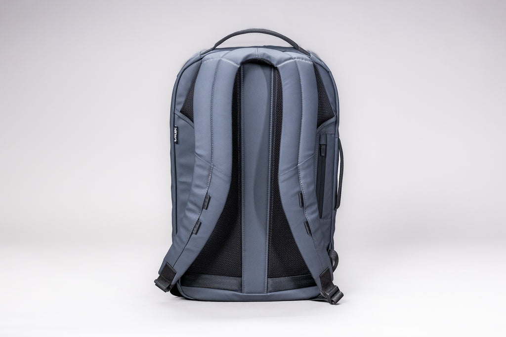 Back panel of the EDC 28 tpu slate backpack by Uluk Outdoors 